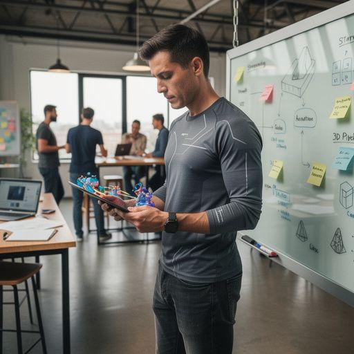 3D animációs szoftver használatának oktatása, a diákok számára.